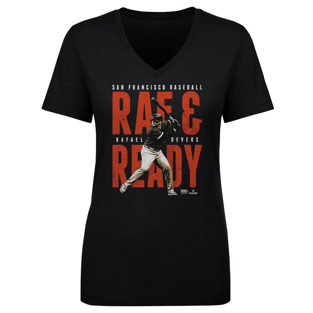 Rafael Devers Women's V-Neck T-Shirt | 500 LEVEL