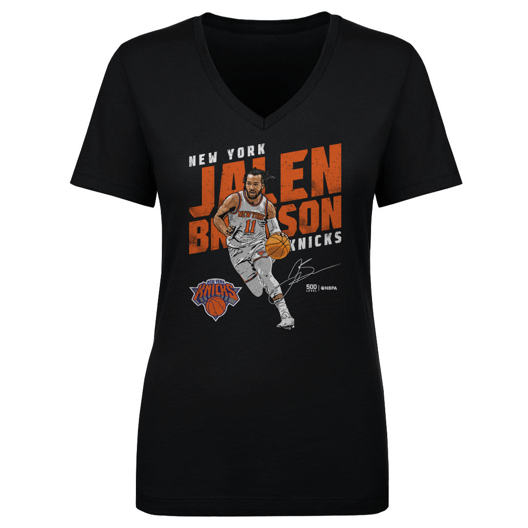 Jalen Brunson Women's V-Neck T-Shirt | 500 LEVEL