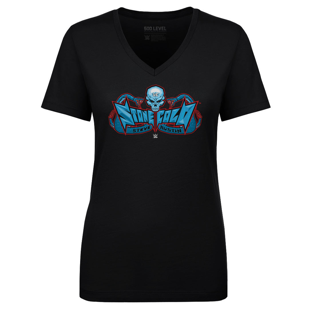 Stone Cold Steve Austin Women's V-Neck T-Shirt | 500 LEVEL