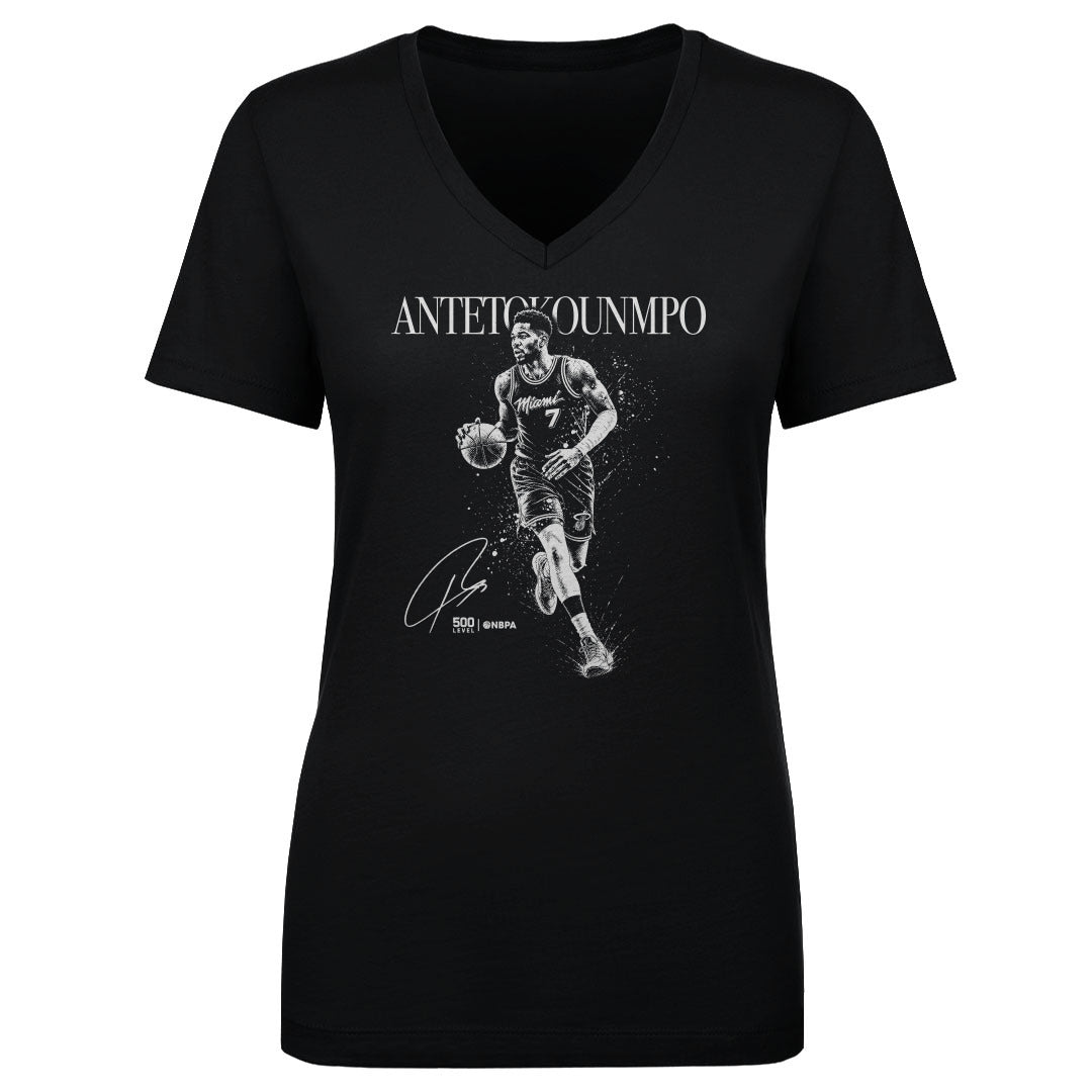 Giannis Antetokounmpo Women's V-Neck T-Shirt | 500 LEVEL
