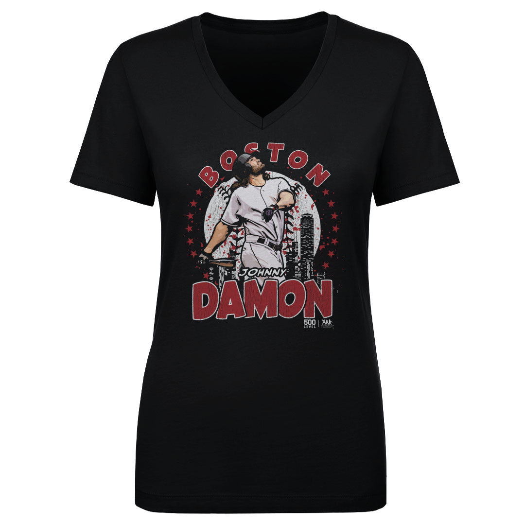 Johnny Damon Women's V-Neck T-Shirt | 500 LEVEL