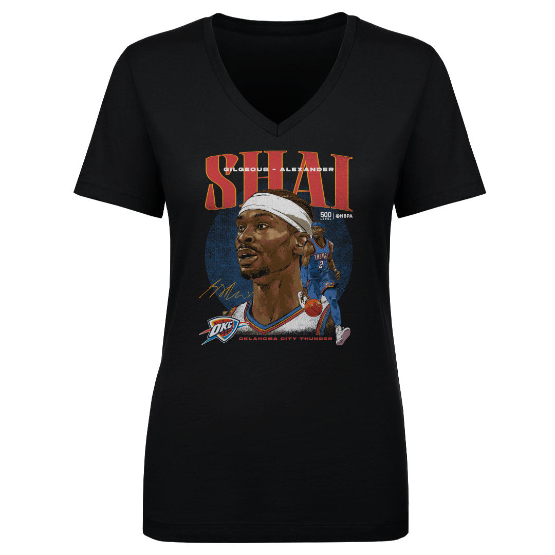 Shai Gilgeous-Alexander Women's V-Neck T-Shirt | 500 LEVEL