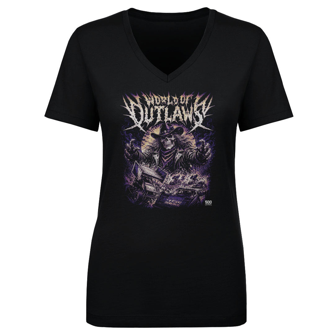 World Of Outlaws Women's V-Neck T-Shirt | 500 LEVEL