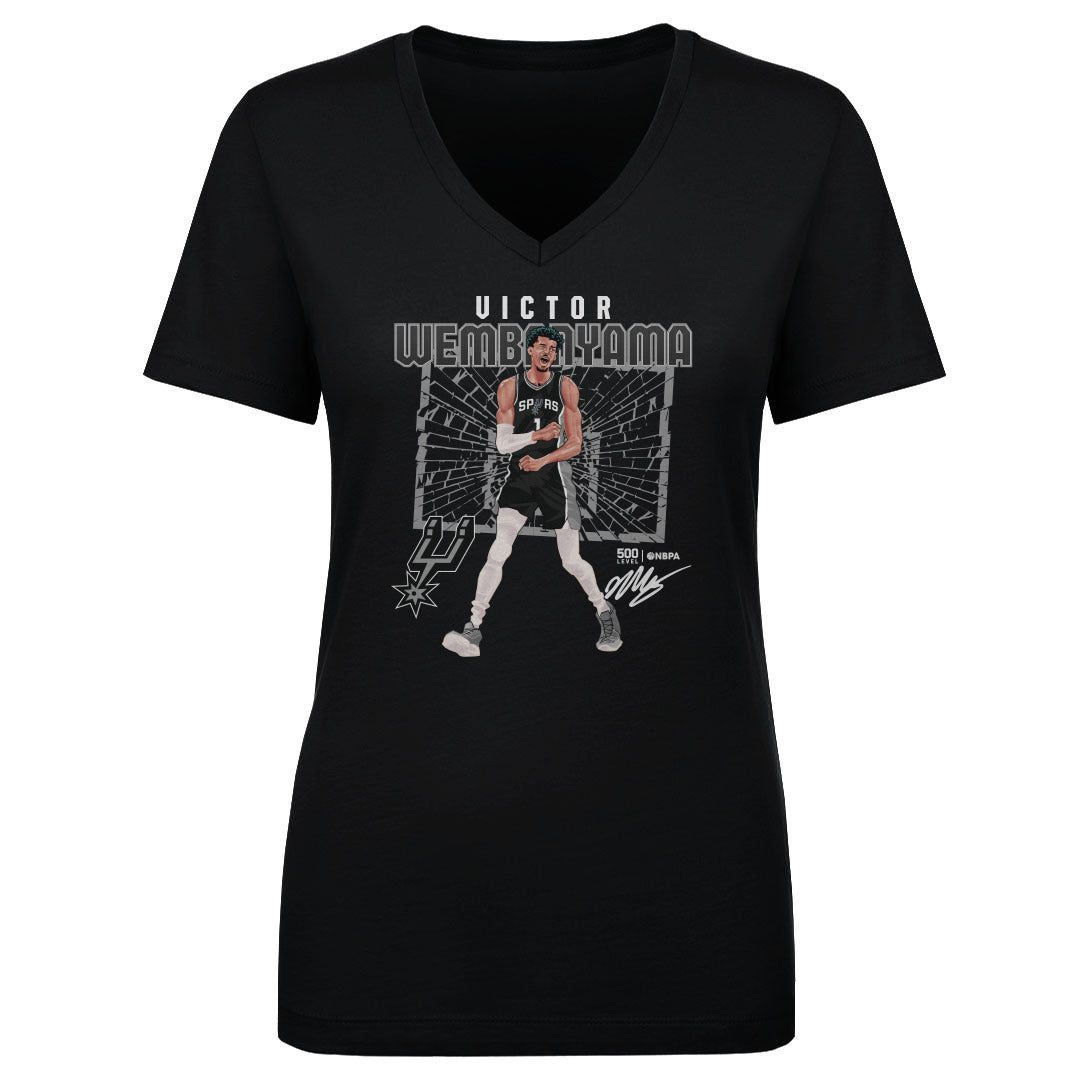 Victor Wembanyama Women's V-Neck T-Shirt | 500 LEVEL
