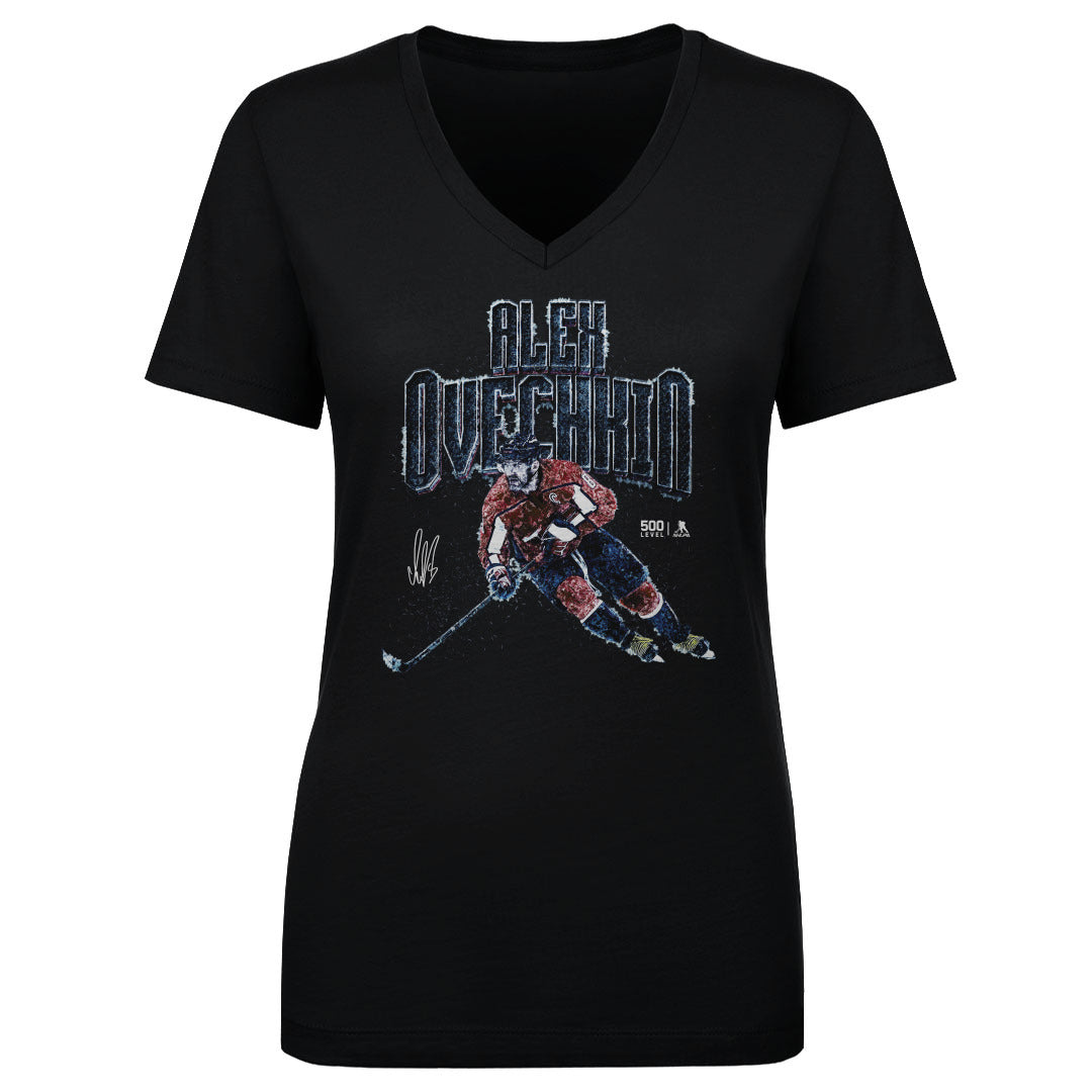 Alex Ovechkin Women's V-Neck T-Shirt | 500 LEVEL