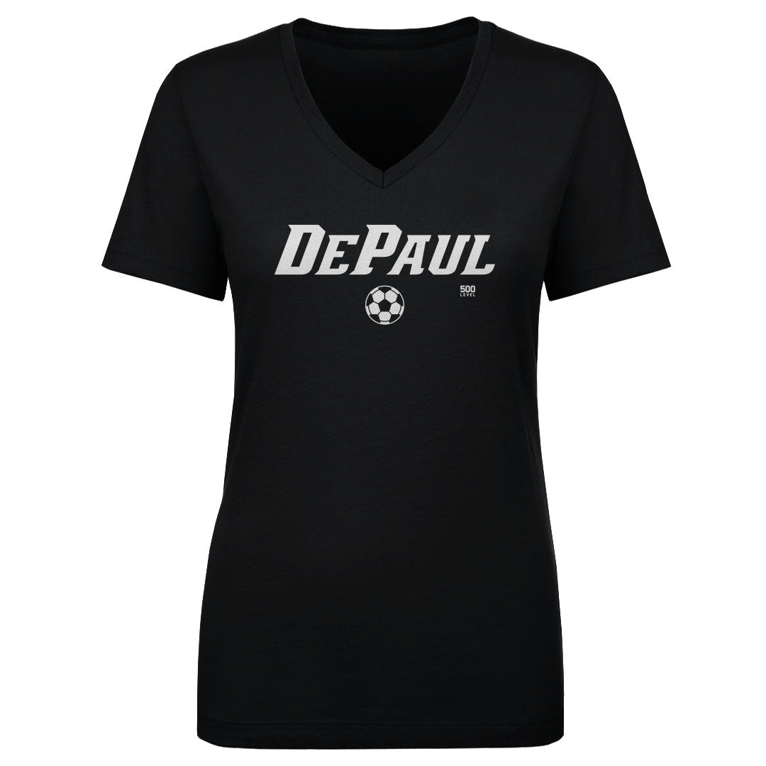 DePaul Blue Demons Women's V-Neck T-Shirt | 500 LEVEL