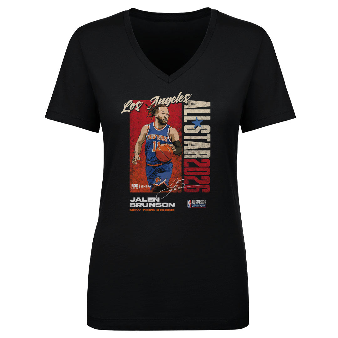 Jalen Brunson Women's V-Neck T-Shirt | 500 LEVEL
