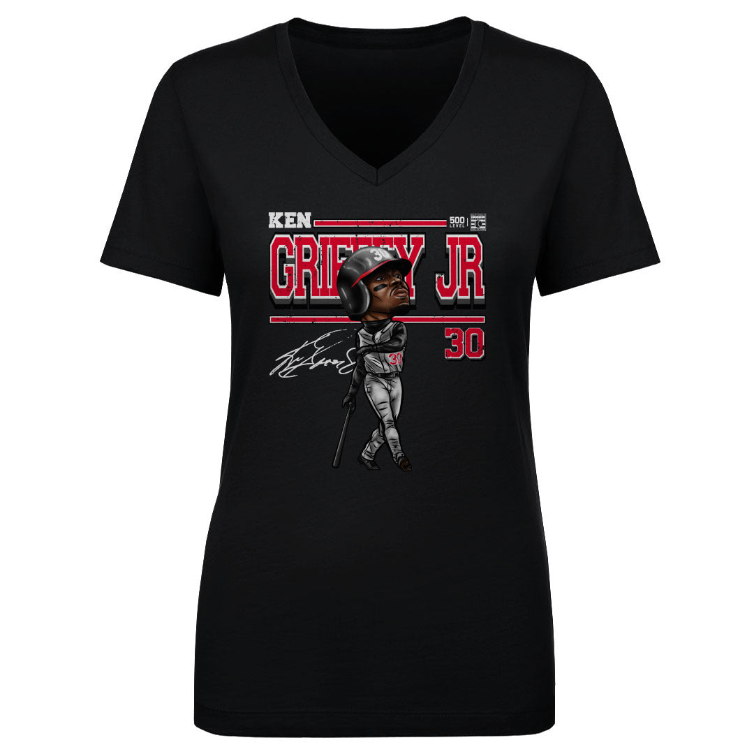 Ken Griffey Jr. Women's V-Neck T-Shirt | 500 LEVEL