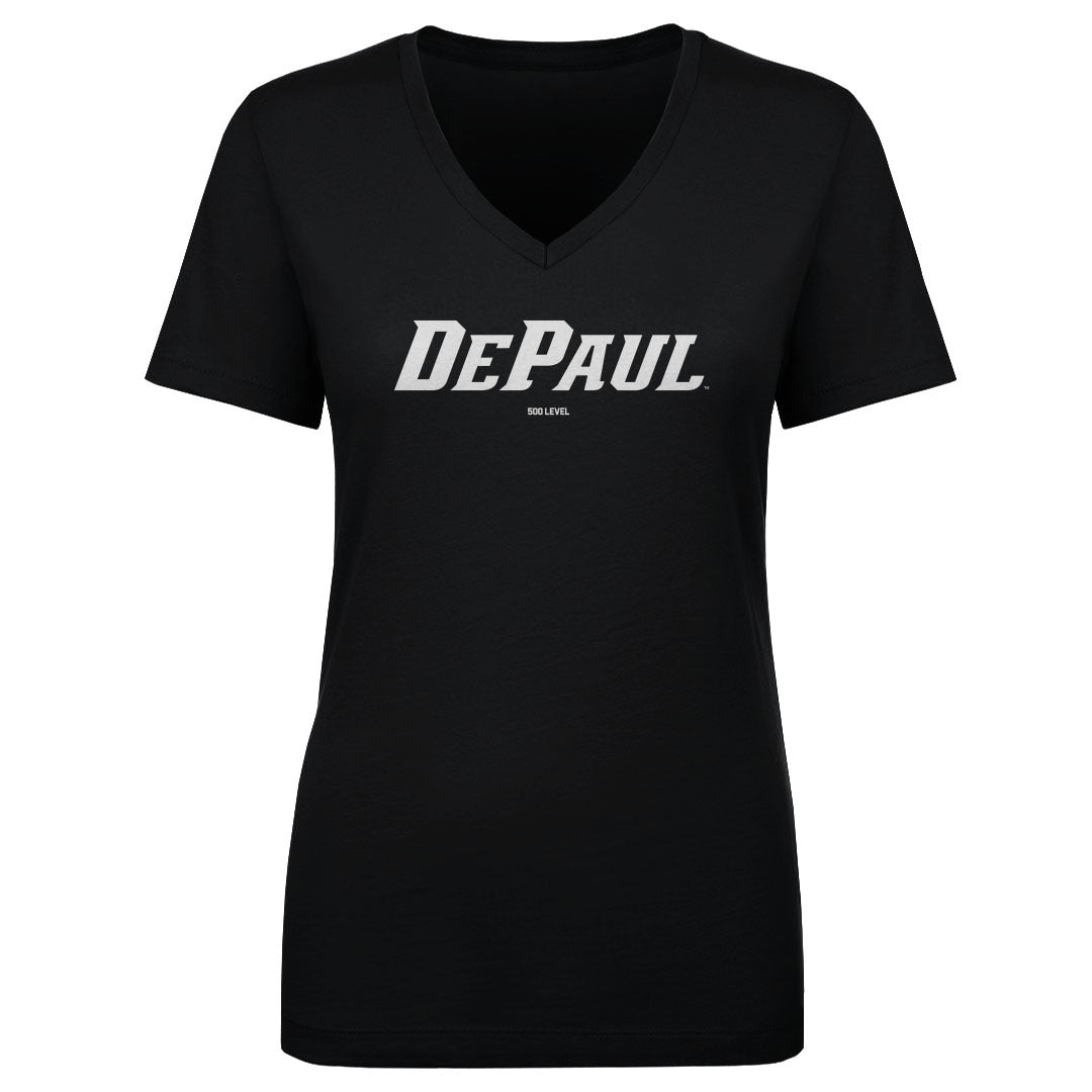 DePaul Blue Demons Women's V-Neck T-Shirt | 500 LEVEL
