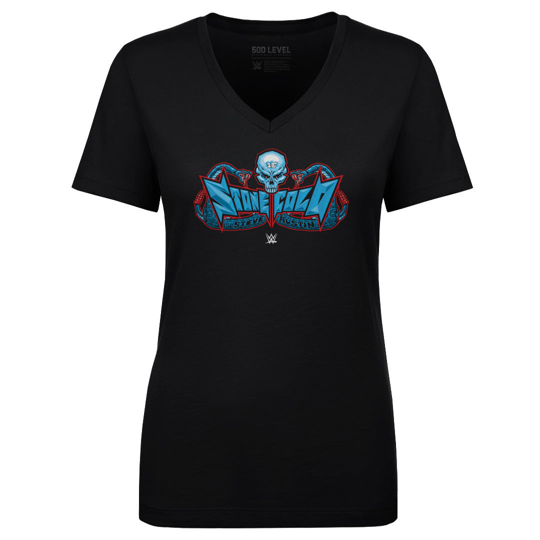 Stone Cold Steve Austin Women's V-Neck T-Shirt | 500 LEVEL