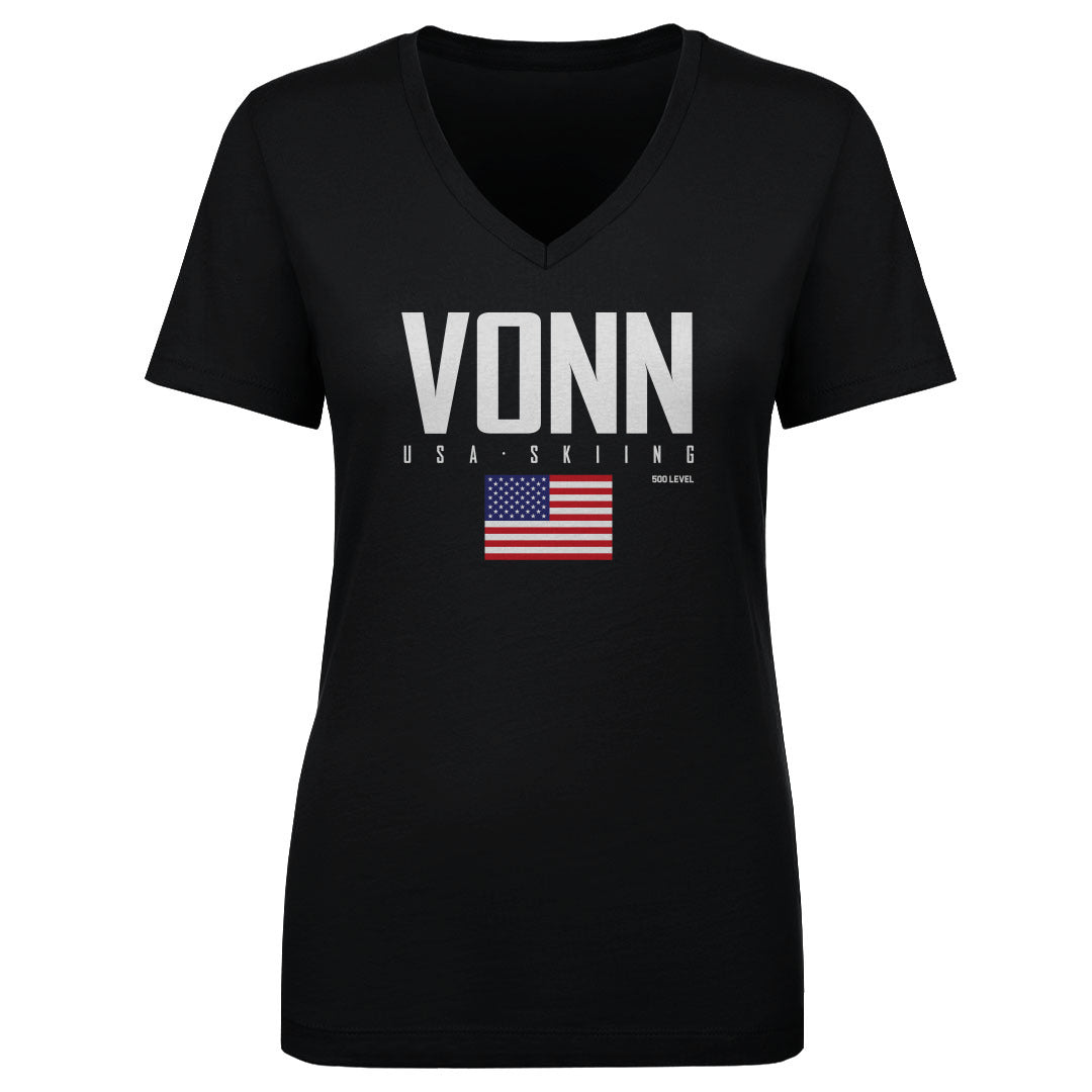Lindsey Vonn Women's V-Neck T-Shirt | 500 LEVEL