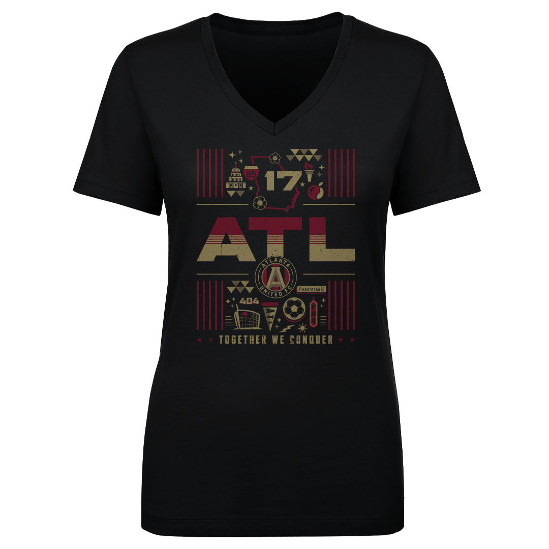 Atlanta United Women's V-Neck T-Shirt | 500 LEVEL