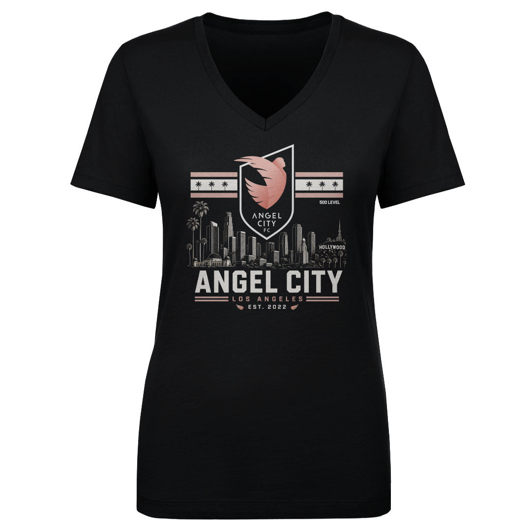 Angel City FC Women's V-Neck T-Shirt | 500 LEVEL