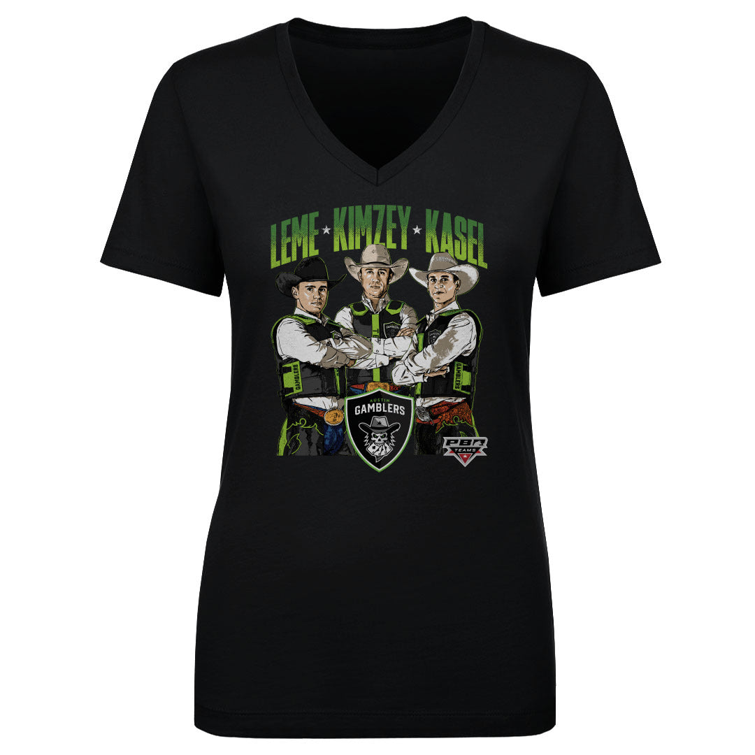 Austin Gamblers Women's V-Neck T-Shirt | 500 LEVEL
