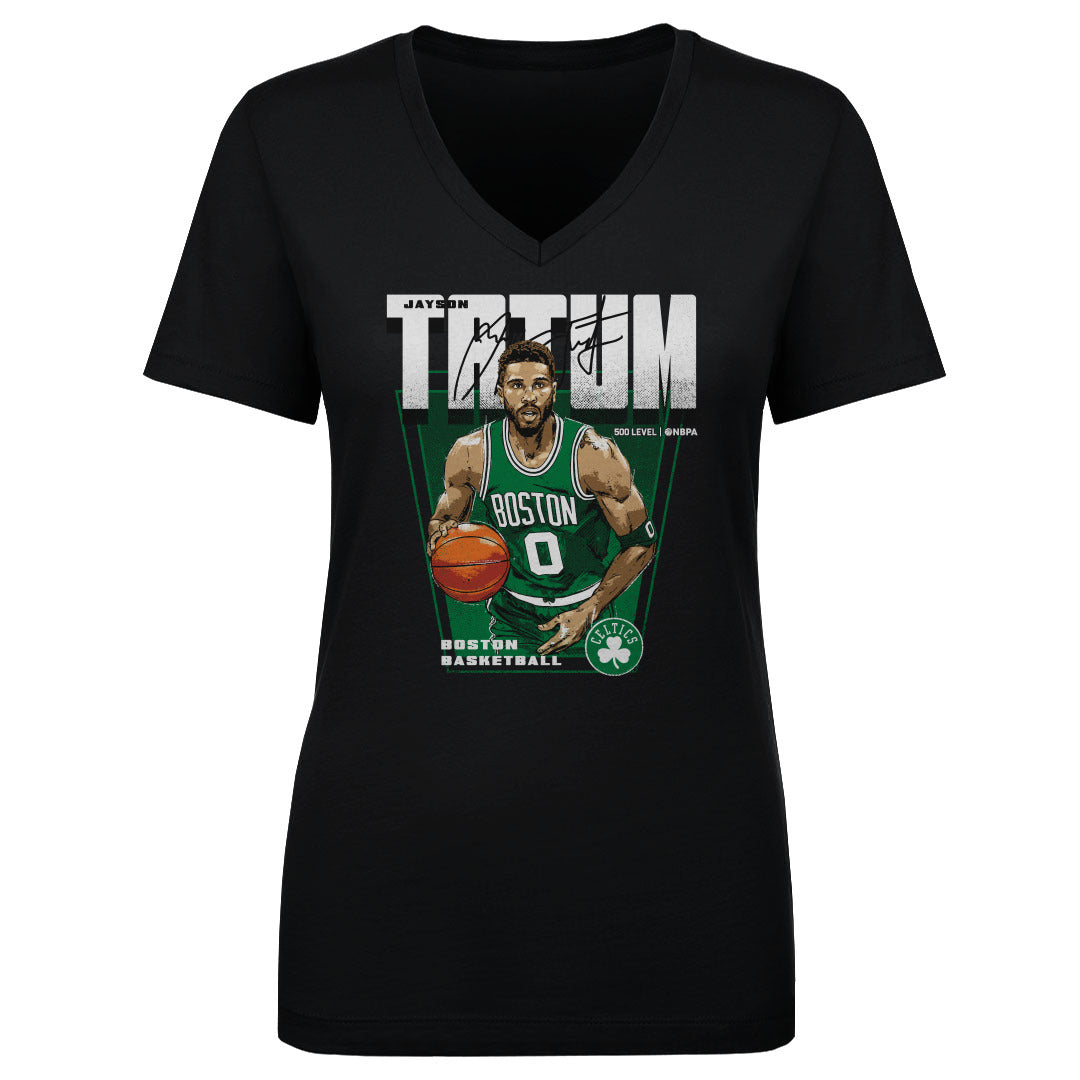 Jayson Tatum Women's V-Neck T-Shirt | 500 LEVEL