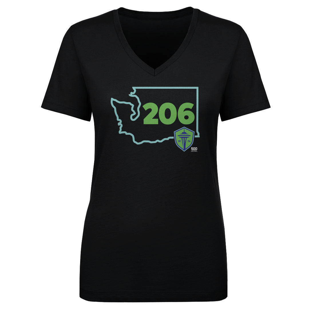 Seattle Sounders FC Women's V-Neck T-Shirt | 500 LEVEL