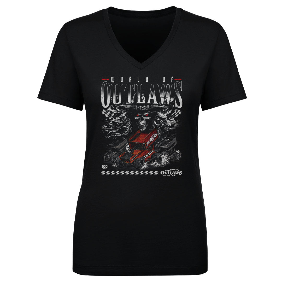 World Of Outlaws Women's V-Neck T-Shirt | 500 LEVEL