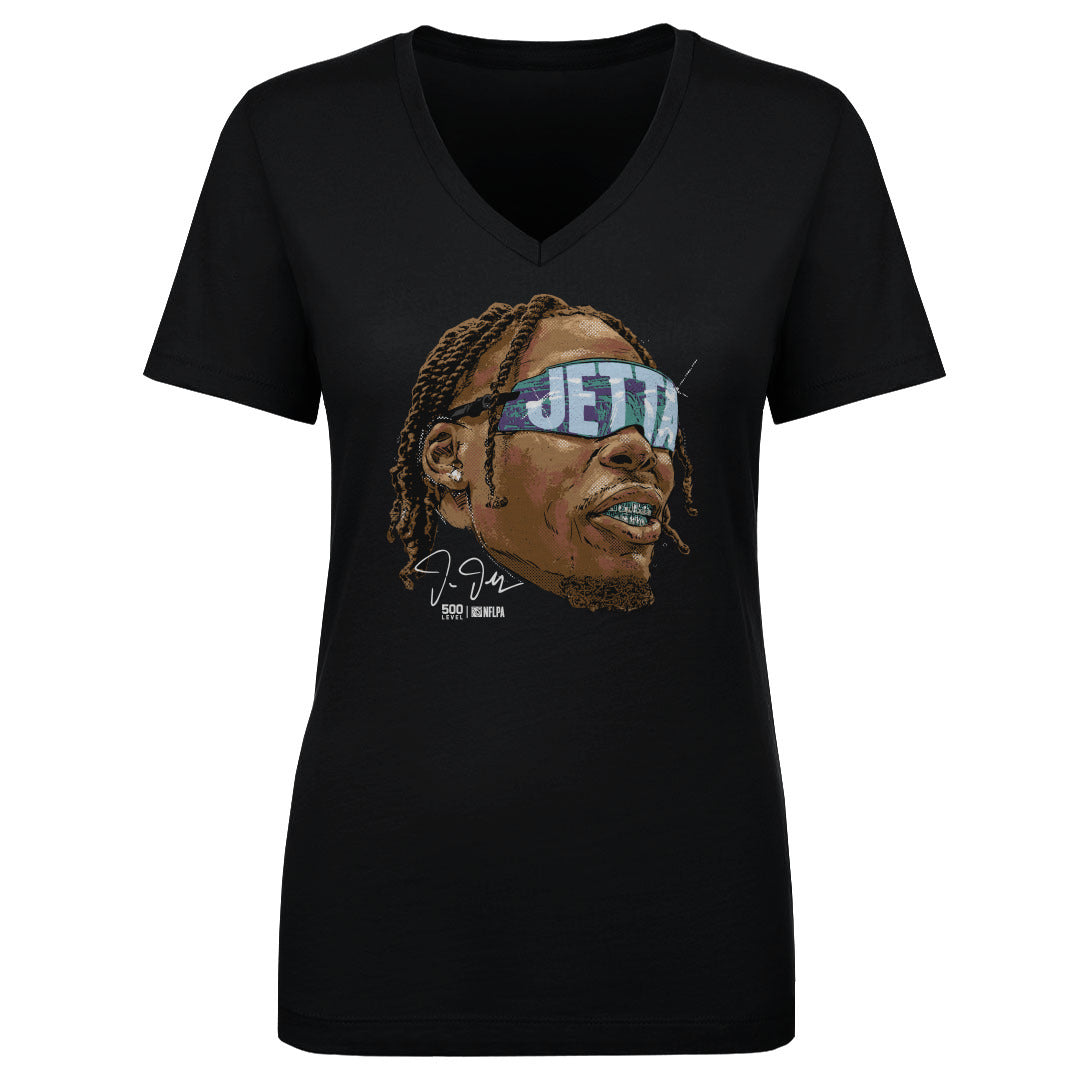 Justin Jefferson Women's V-Neck T-Shirt | 500 LEVEL