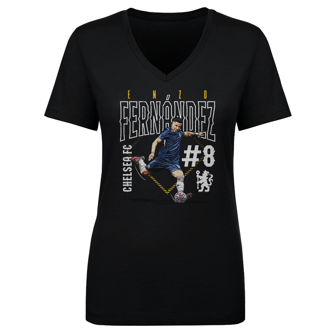 Enzo Fernandez Women's V-Neck T-Shirt | 500 LEVEL