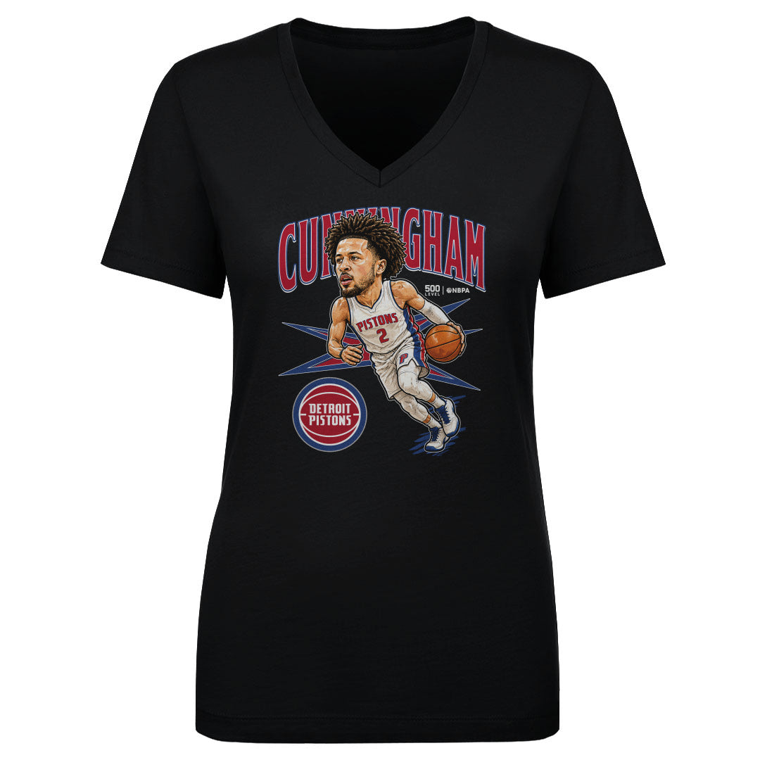 Cade Cunningham Women's V-Neck T-Shirt | 500 LEVEL