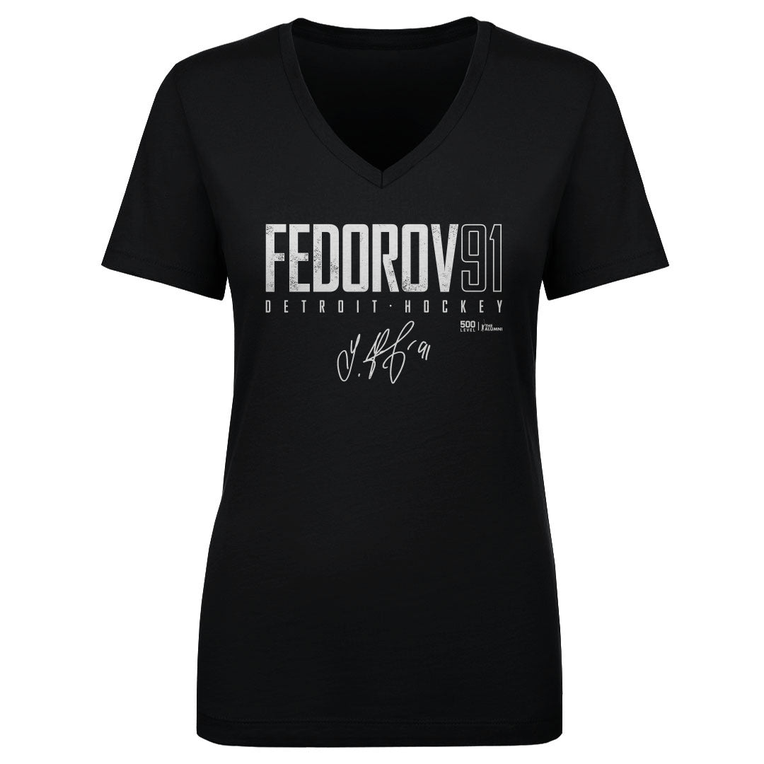 Sergei Fedorov Women's V-Neck T-Shirt | 500 LEVEL