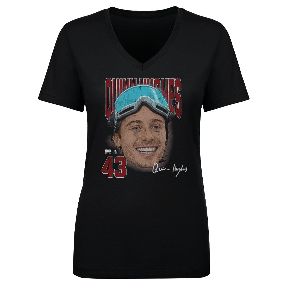 Quinn Hughes Women's V-Neck T-Shirt | 500 LEVEL