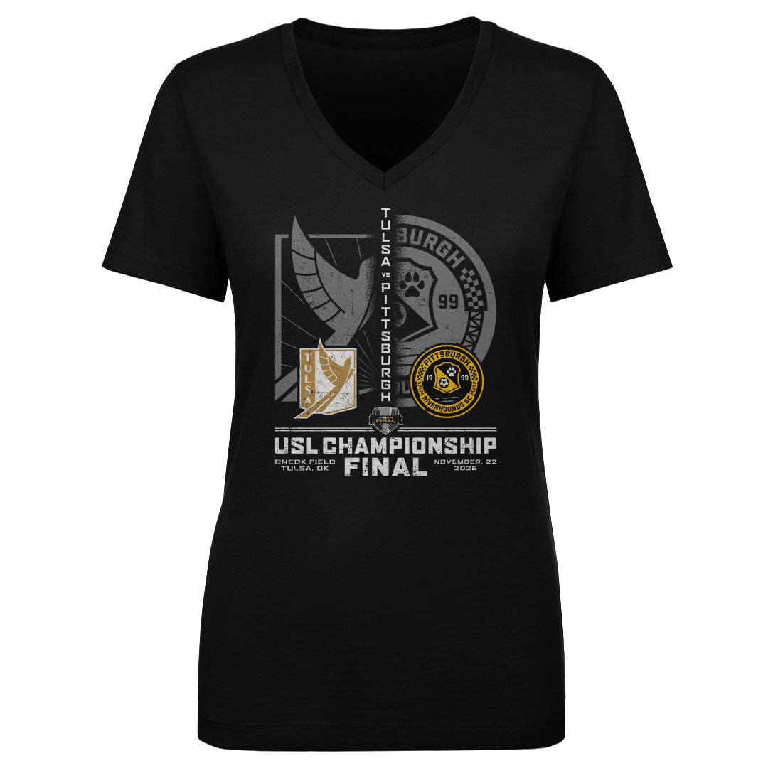 USL Championship Women's V-Neck T-Shirt | 500 LEVEL