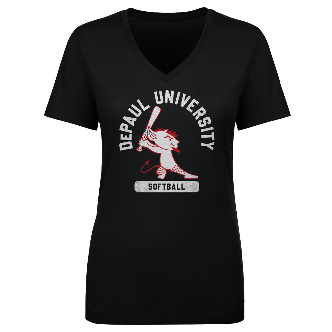 DePaul Blue Demons Women's V-Neck T-Shirt | 500 LEVEL