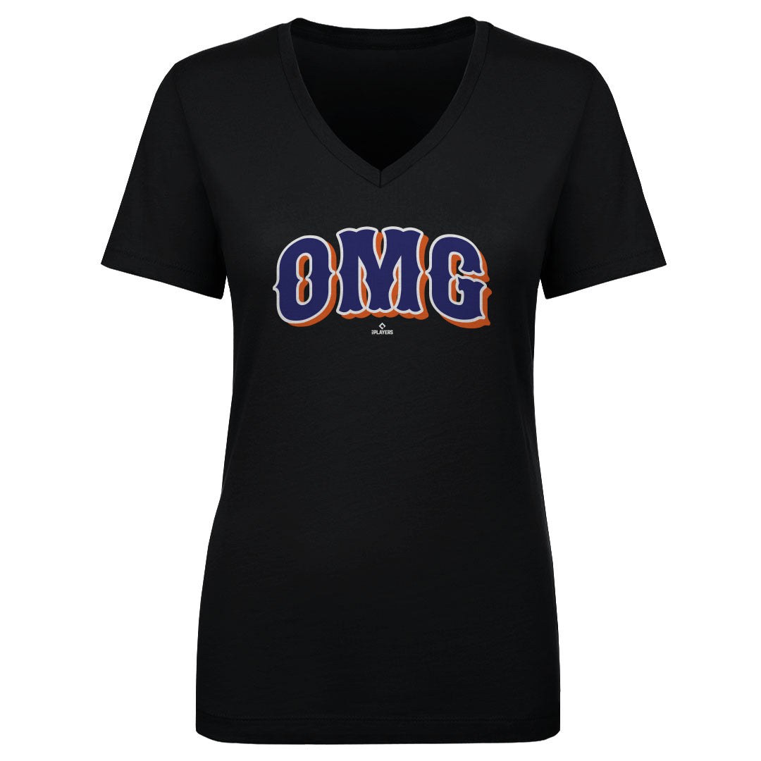 New York M Baseball Women's V-Neck T-Shirt | 500 LEVEL