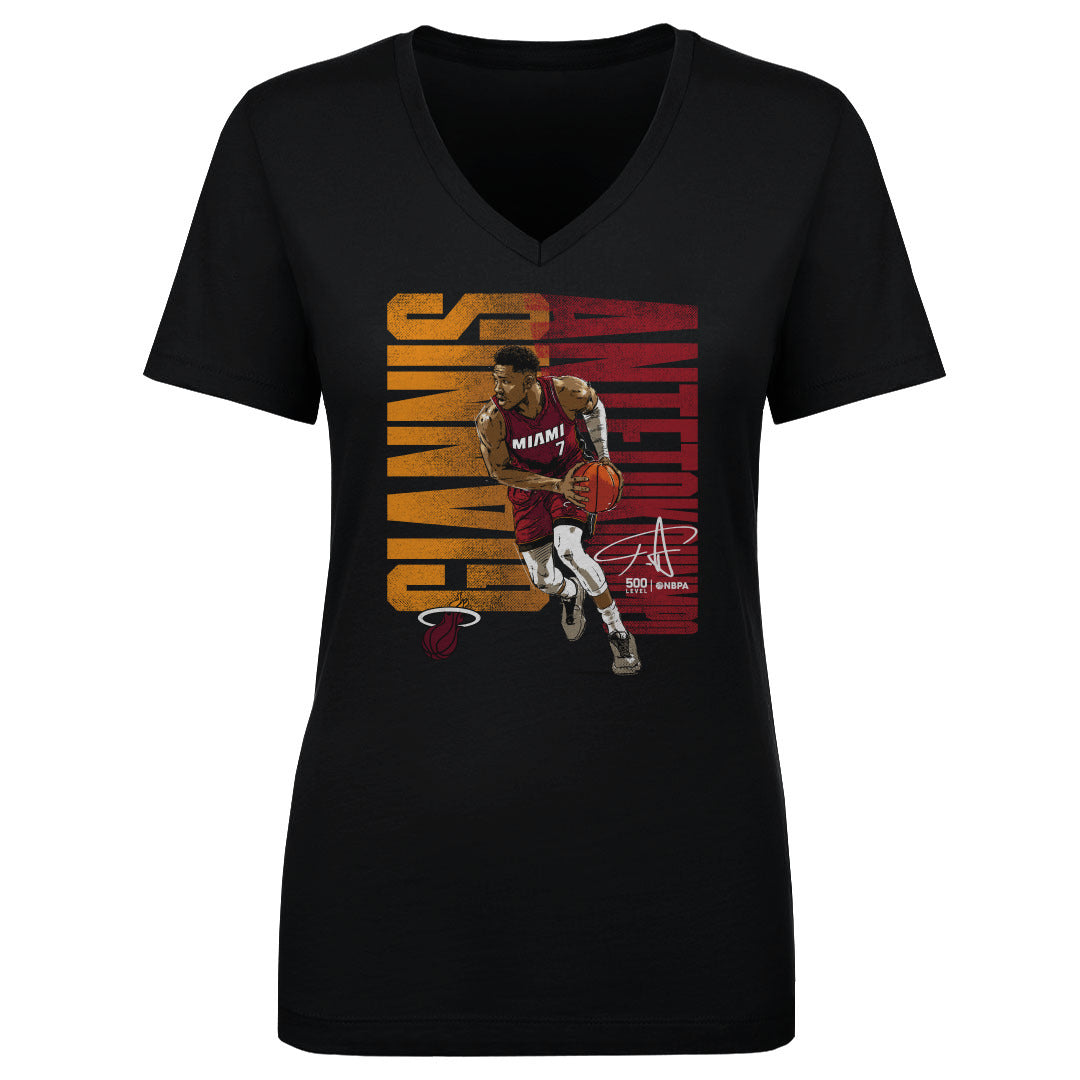 Giannis Antetokounmpo Women's V-Neck T-Shirt | 500 LEVEL