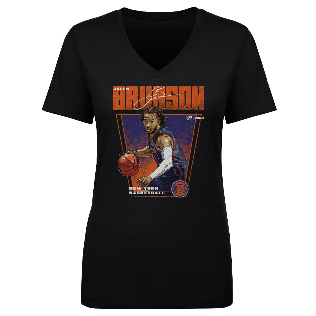 Jalen Brunson Women's V-Neck T-Shirt | 500 LEVEL