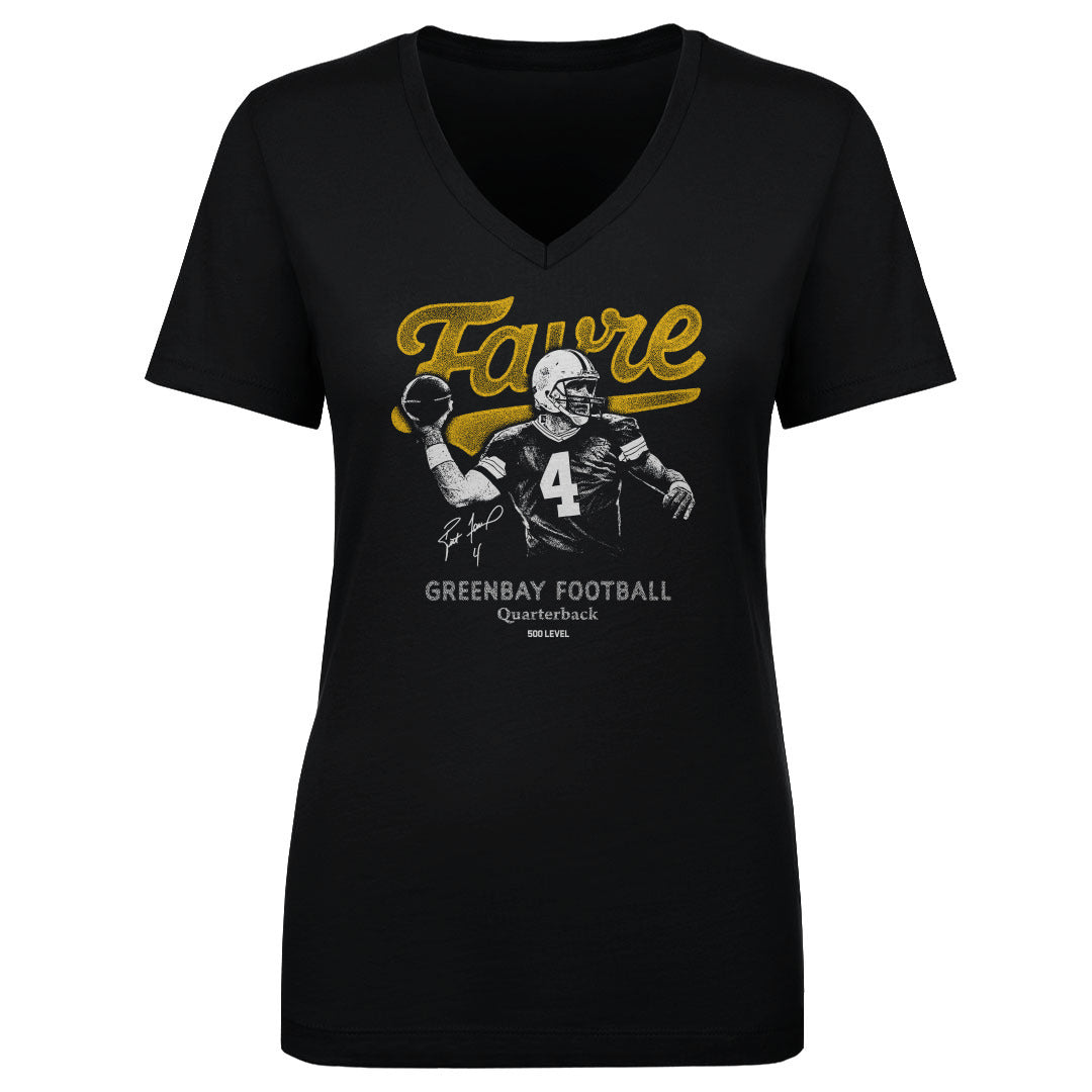Brett Favre Women's V-Neck T-Shirt | 500 LEVEL