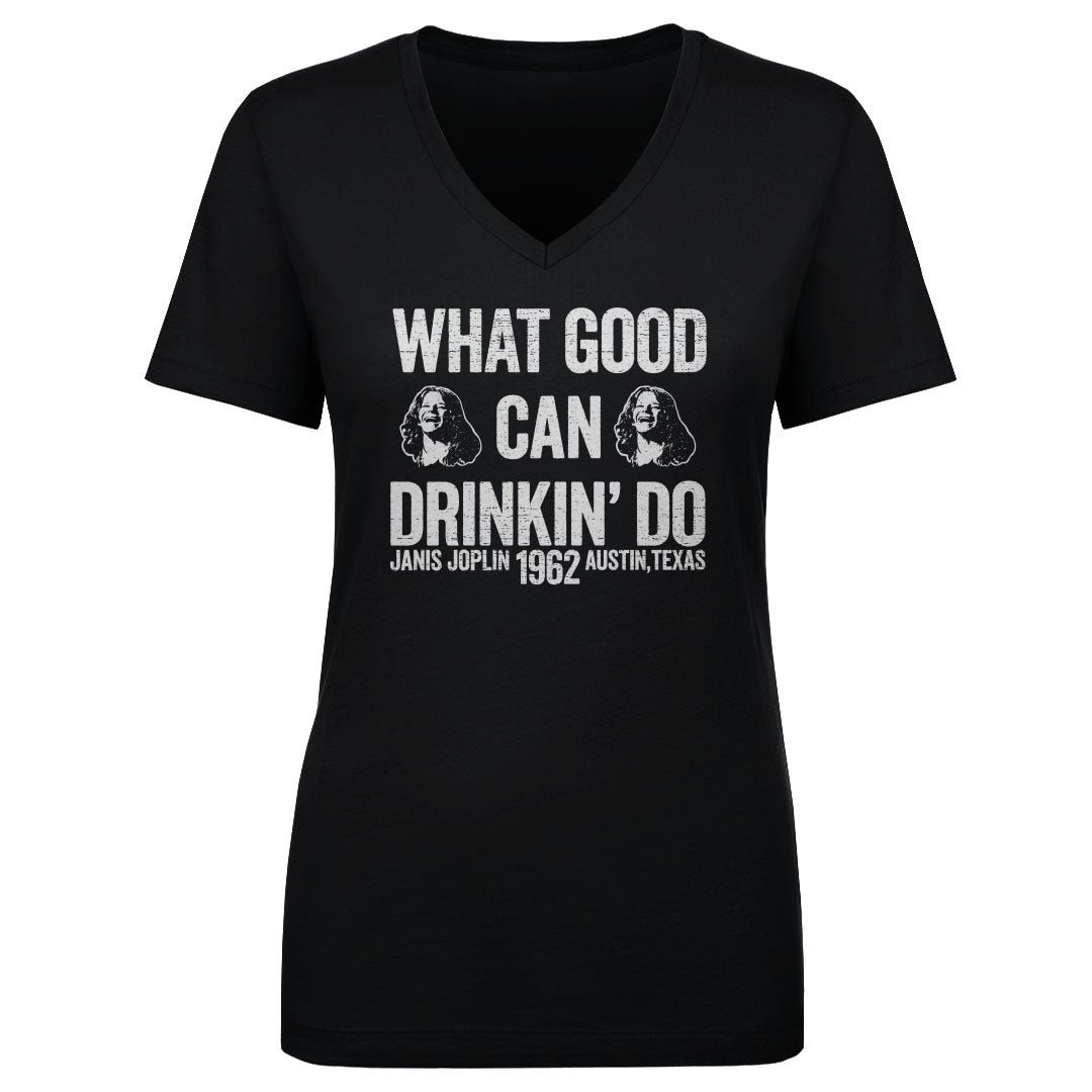 Janis Joplin Women's V-Neck T-Shirt | 500 LEVEL