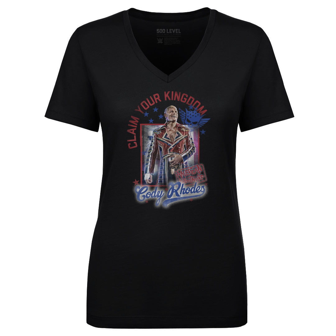 Cody Rhodes Women's V-Neck T-Shirt | 500 LEVEL
