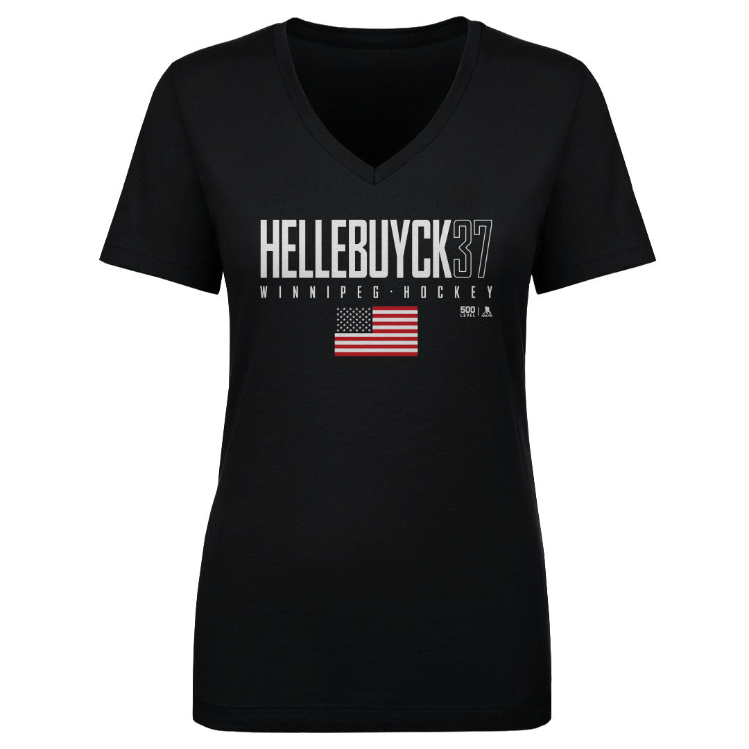 Connor Hellebuyck Women's V-Neck T-Shirt | 500 LEVEL