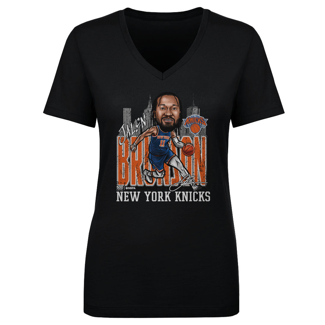 Jalen Brunson Women's V-Neck T-Shirt | 500 LEVEL