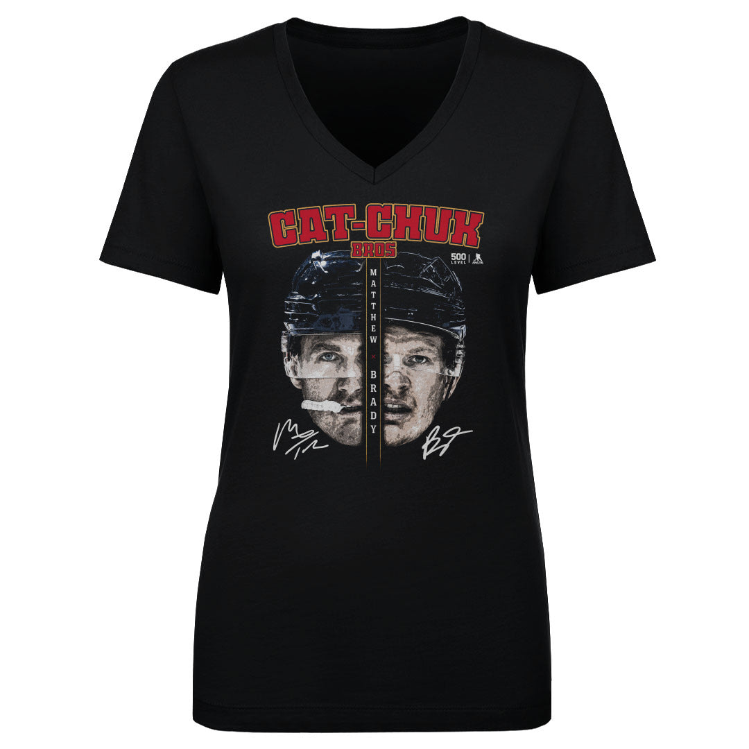Matthew Tkachuk Women's V-Neck T-Shirt | 500 LEVEL