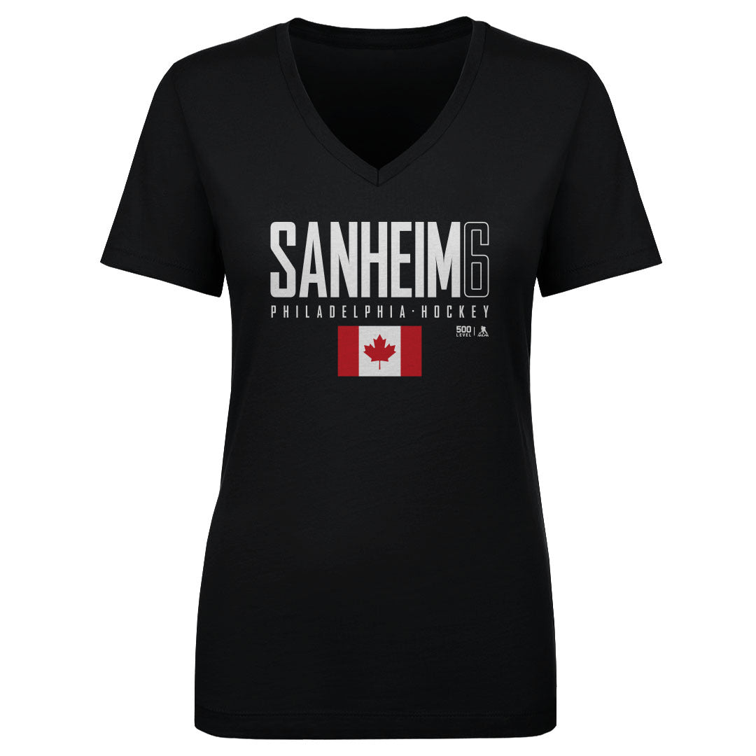 Travis Sanheim Women's V-Neck T-Shirt | 500 LEVEL