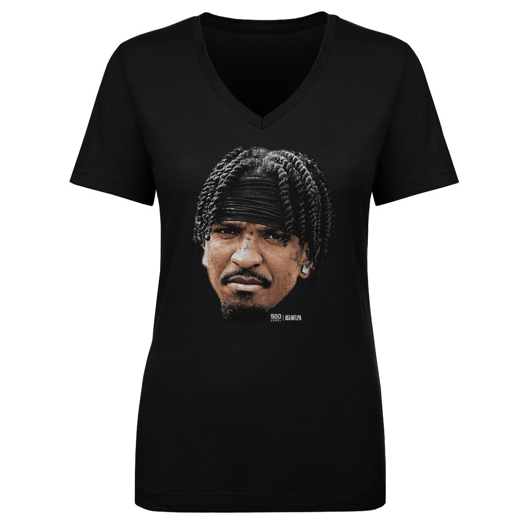 Jayden Daniels Women's V-Neck T-Shirt | 500 LEVEL