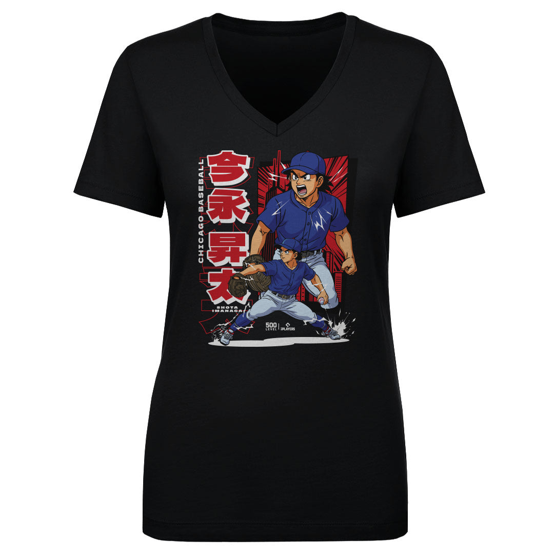 Shota Imanaga Women's V-Neck T-Shirt | 500 LEVEL