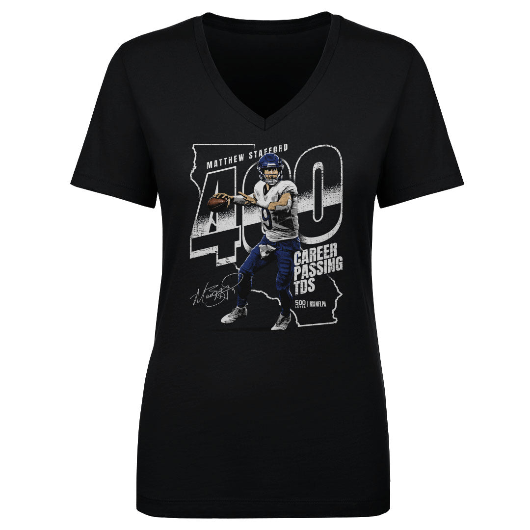Matthew Stafford Women's V-Neck T-Shirt | 500 LEVEL