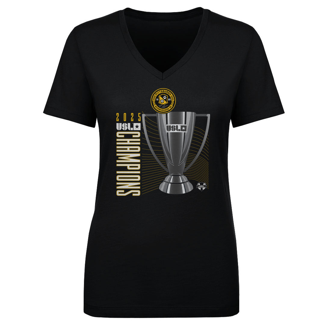 Pittsburgh Riverhounds SC Women's V-Neck T-Shirt | 500 LEVEL