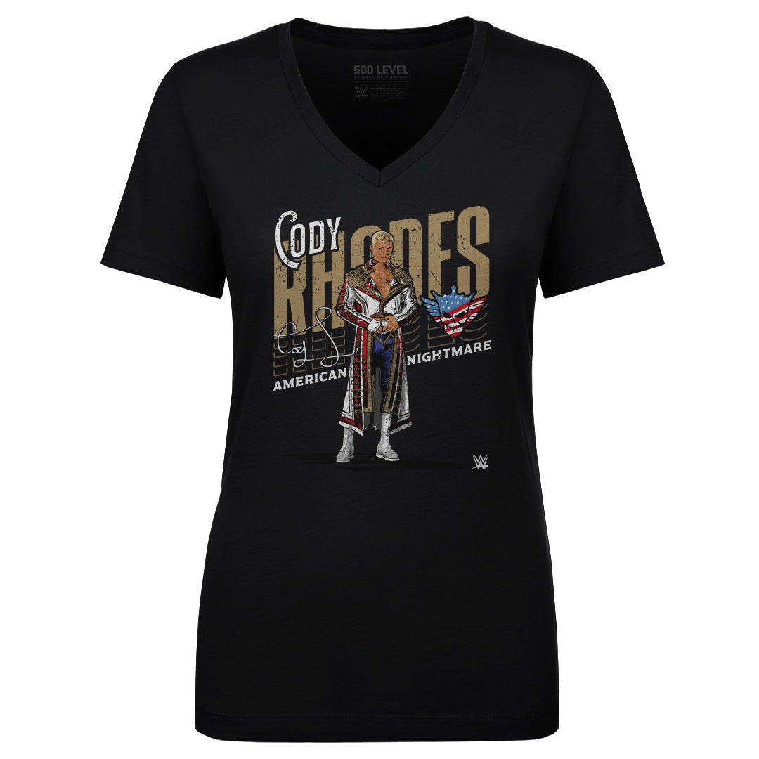 Cody Rhodes Women's V-Neck T-Shirt | 500 LEVEL
