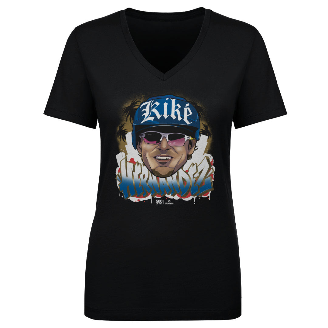 Enrique Hernandez Women's V-Neck T-Shirt | 500 LEVEL