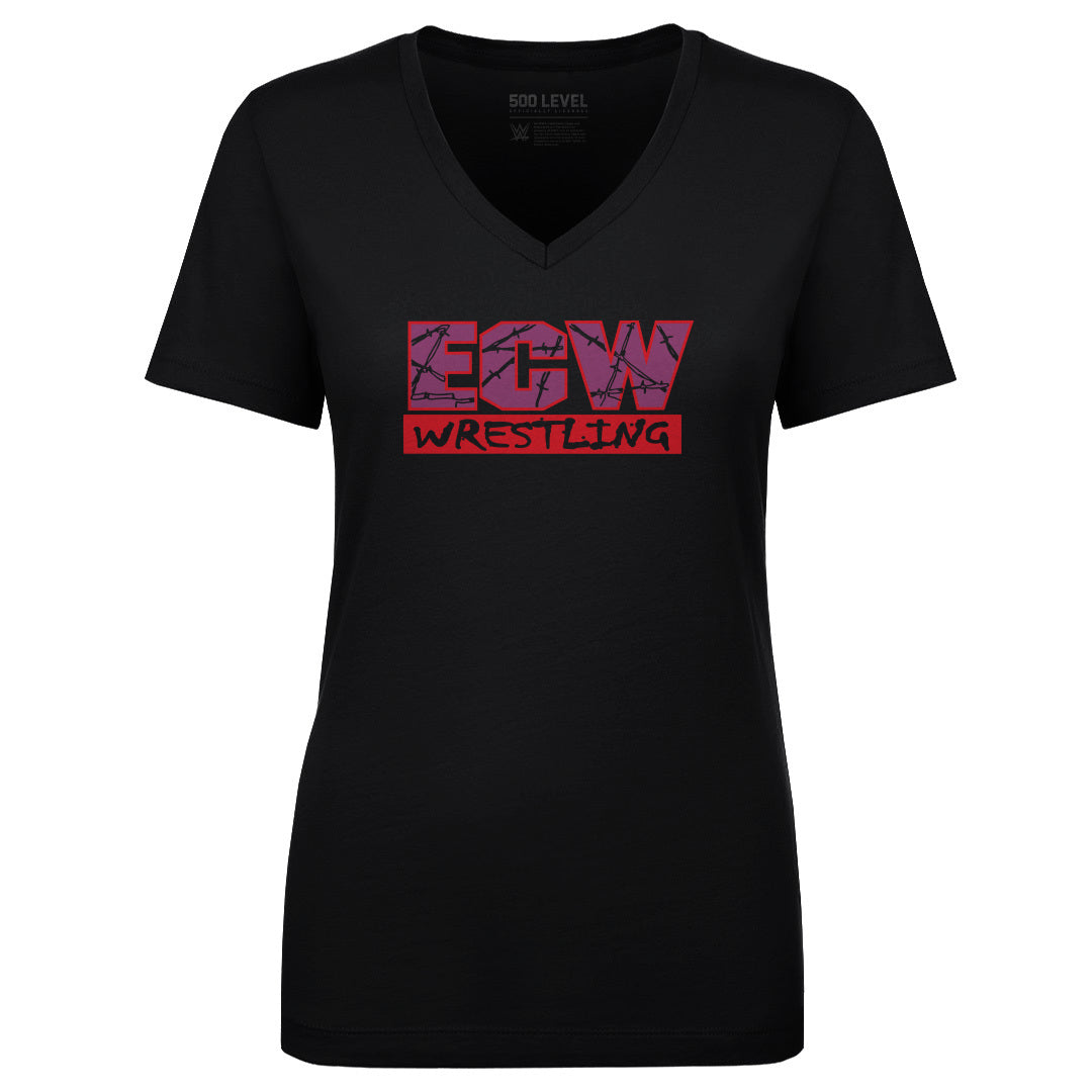 ECW Women's V-Neck T-Shirt | 500 LEVEL