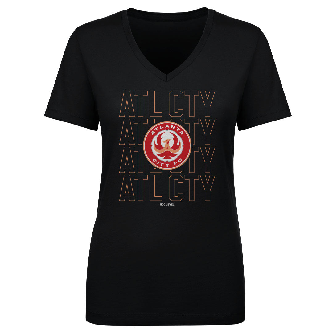 Atlanta City FC Women's V-Neck T-Shirt | 500 LEVEL
