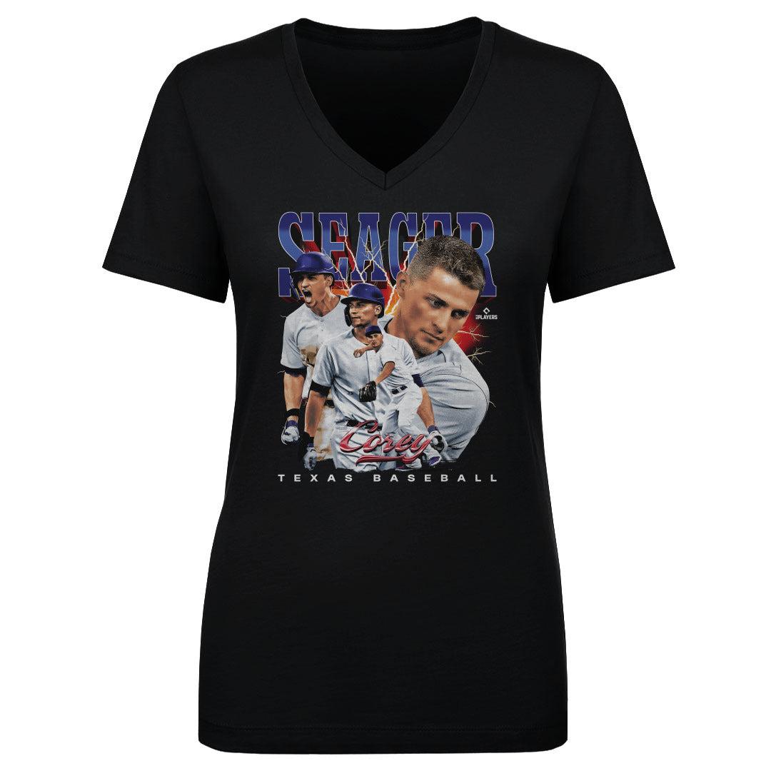 Corey Seager Women's V-Neck T-Shirt | 500 LEVEL