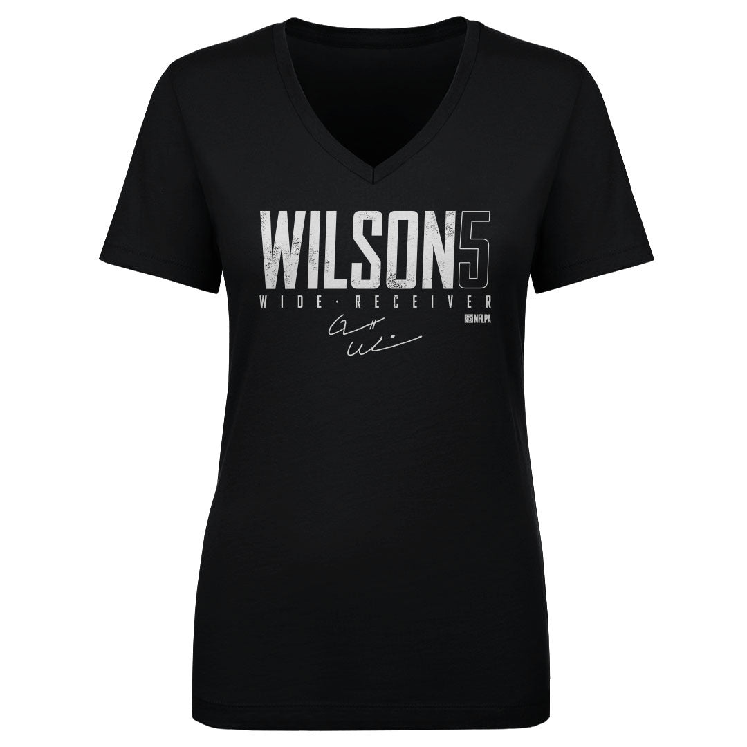 Garrett Wilson Women's V-Neck T-Shirt | 500 LEVEL