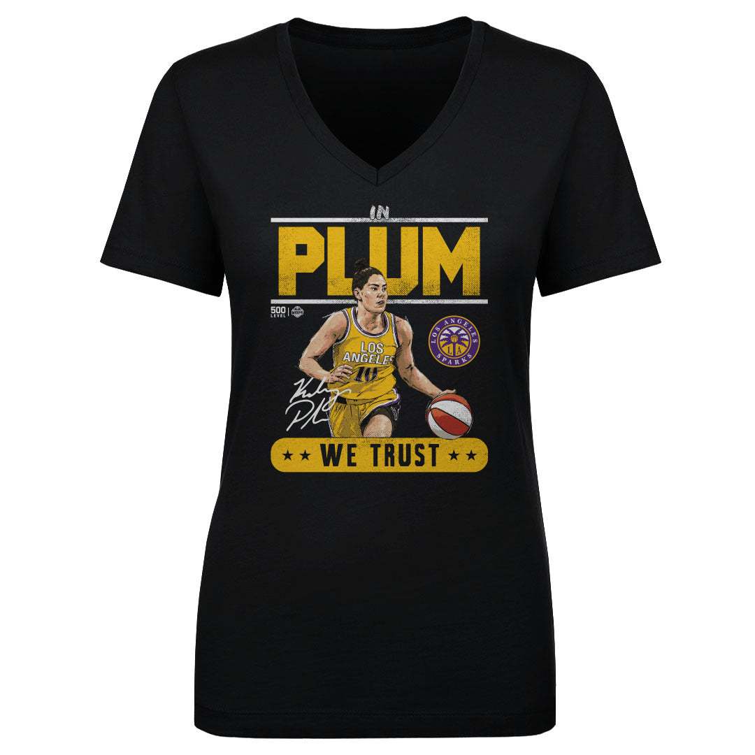 Kelsey Plum Women's V-Neck T-Shirt | 500 LEVEL