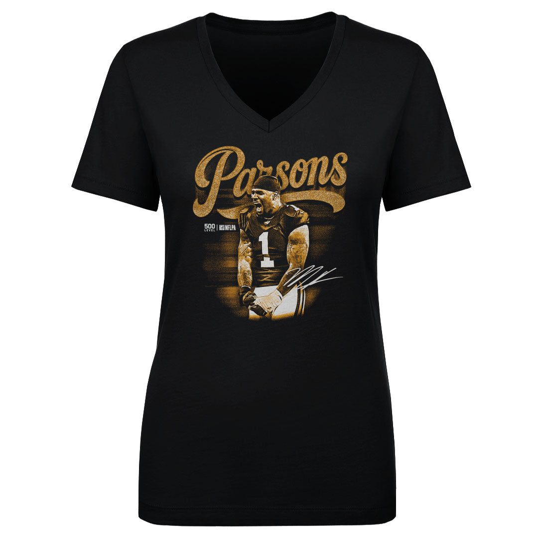 MIcah Parsons Women's V-Neck T-Shirt | 500 LEVEL